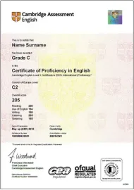 Cambridge English Proficiency